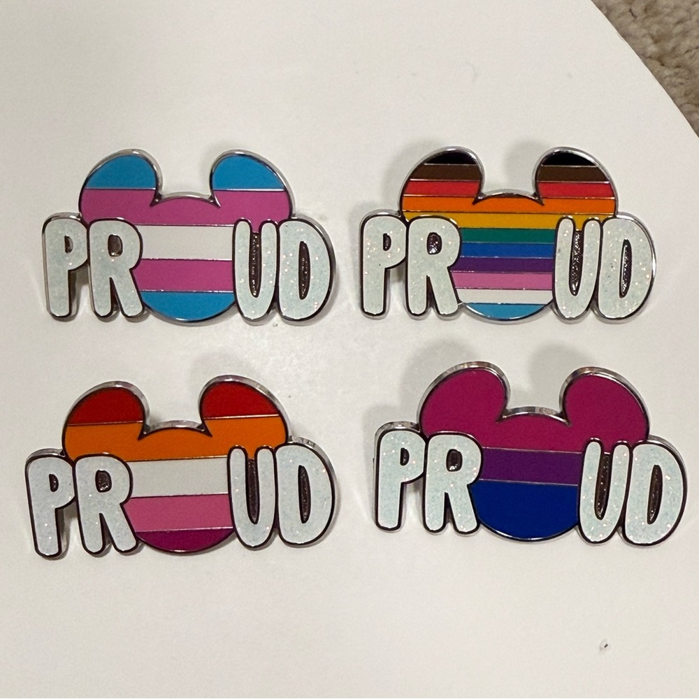 Disney Pin - Pride Collection - Set of 4 Proud Pins